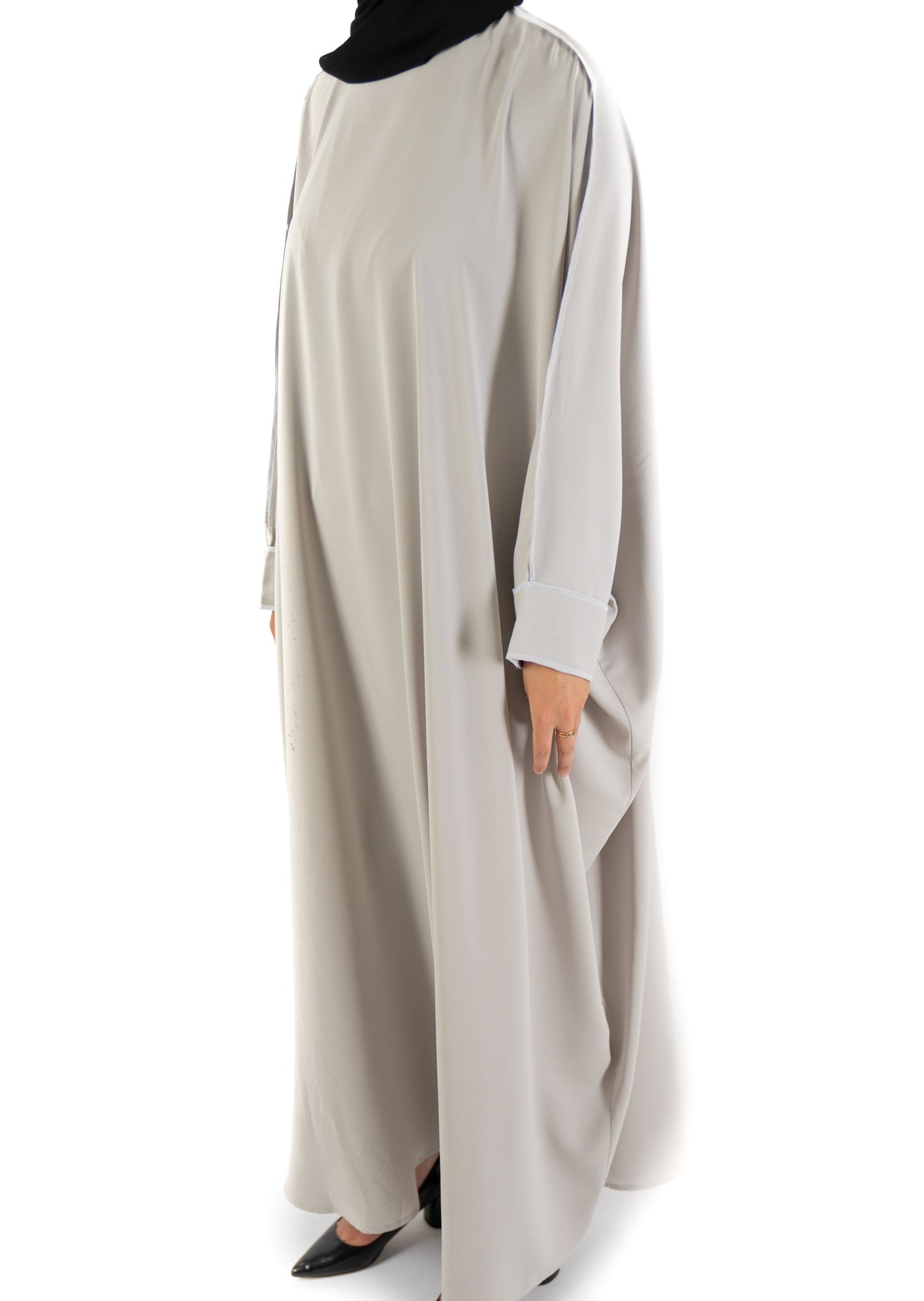 BATWING STAPLE ABAYA - CLOUD