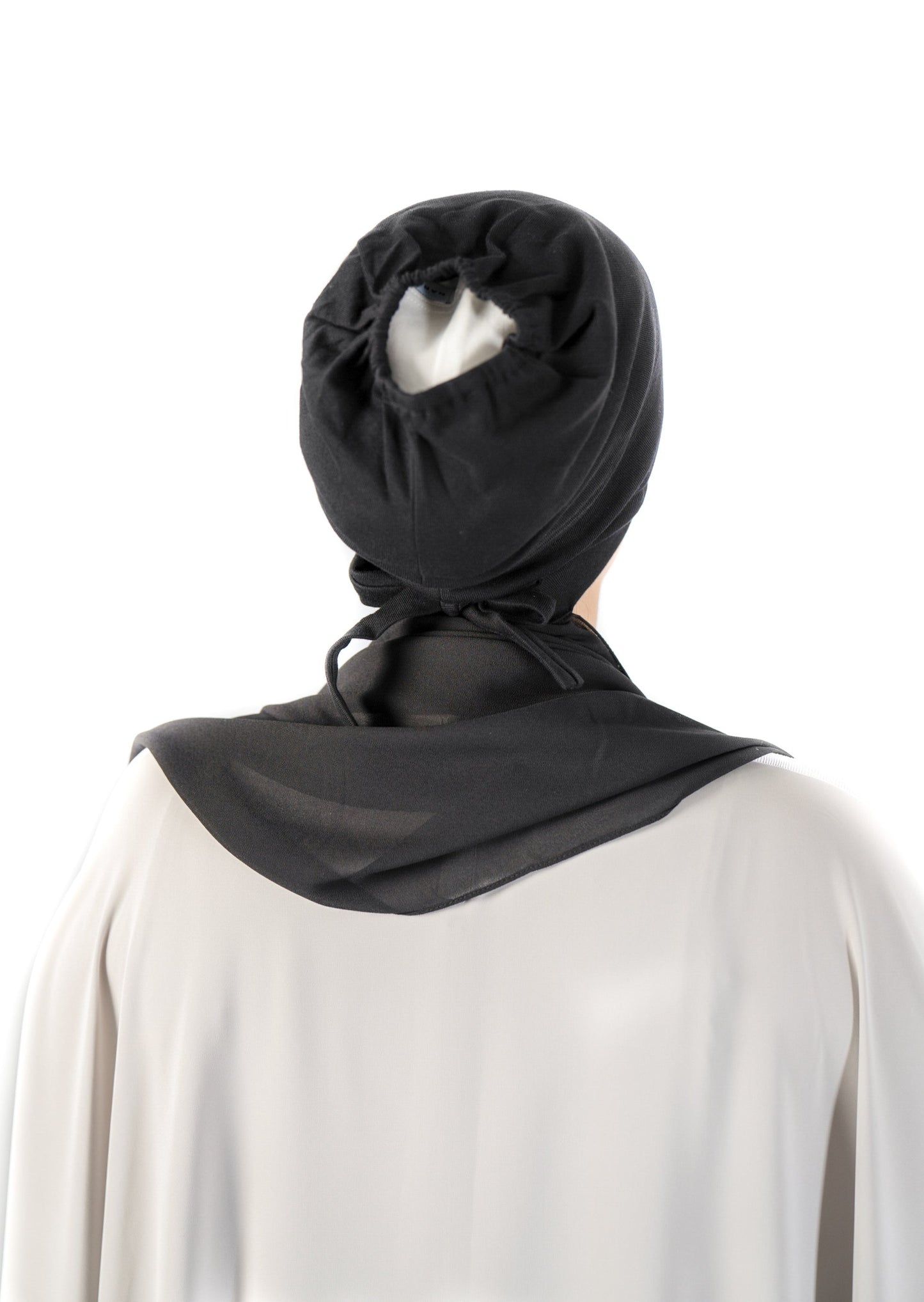 Introducing the 'Tie Back Instant Hijab' which features our Premium Chiffon shawl stitched to our Cotton Lycra Inner cap. The tie-back feature allows adjustment of tightness to ensure versatility and upmost comfort. A perfect blend of two staple tone grays suitable for almost any outfit. Its easy-to-wear nature makes it essential in every wardrobe.