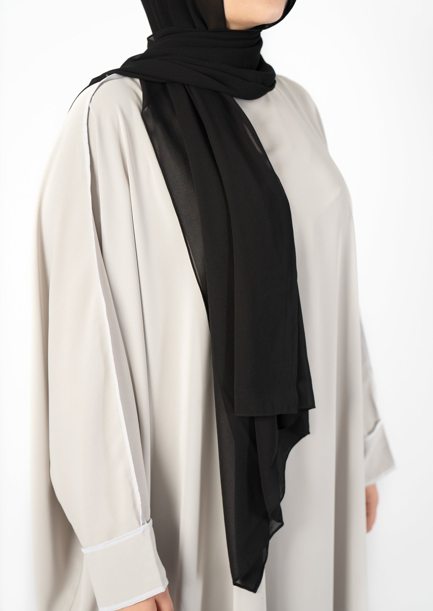 BATWING STAPLE ABAYA - CLOUD