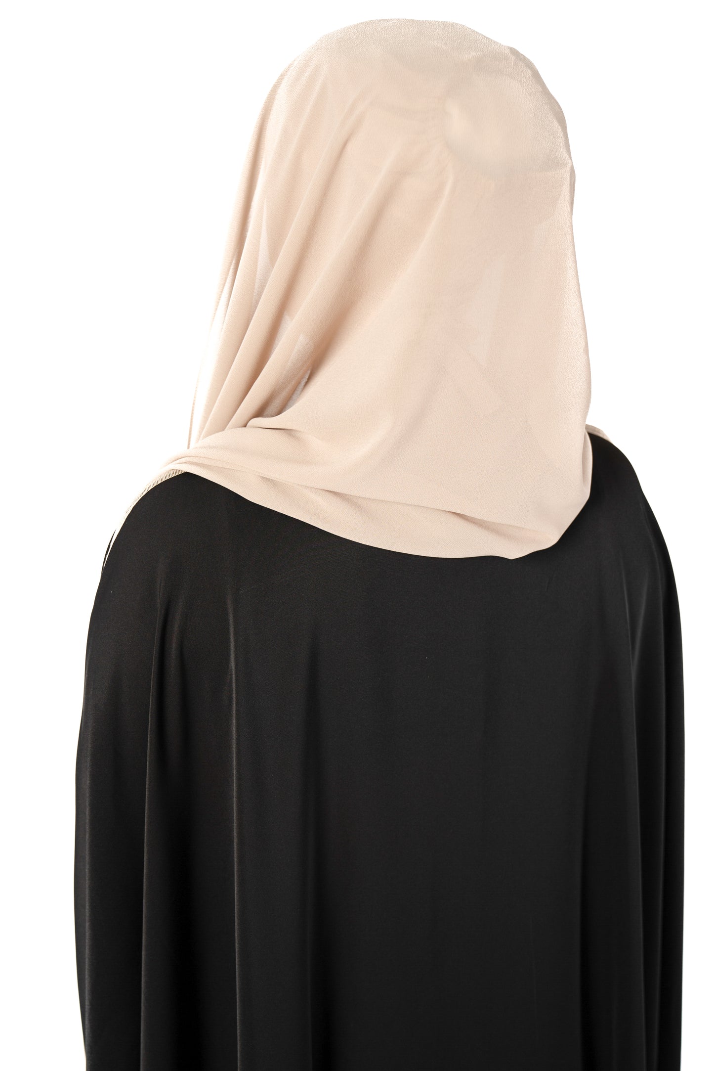 Introducing the 'Tie Back Instant Hijab' which features our Premium Chiffon shawl stitched to our Cotton Lycra Inner cap. The tie-back feature allows adjustment of tightness to ensure versatility and upmost comfort. A perfect blend of two staple tone nudes suitable for almost any outfit. Its easy-to-wear nature makes it essential in every wardrobe. Premium Chiffon, delicate and chic in appearance Highest quality Cotton Lycra Hijab Measurements: 187cm * 72cm